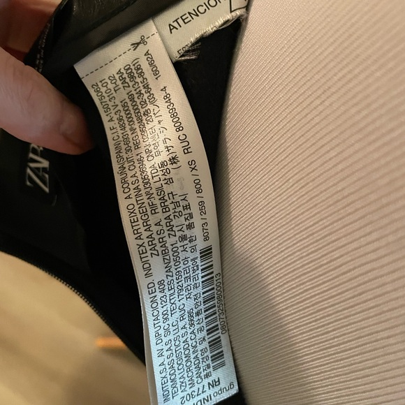 Zara faux leather high waisted pencil skirt NWOT - Picture 10 of 11